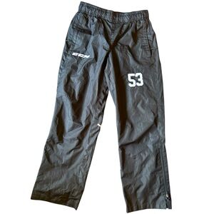 CCM Kids Black Joggers with White Accents